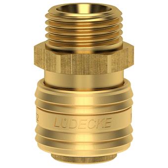 Lüdecke ludecke acople rápido 1 4 cuchilla rosca macho dn7.2 (euro10)