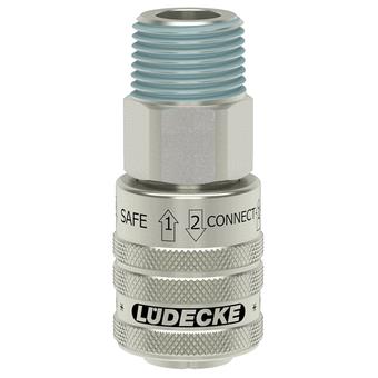 Lüdecke ludecke giunto di sicurezza 3 8 filetto maschio vern.dn7.8 (euro10)