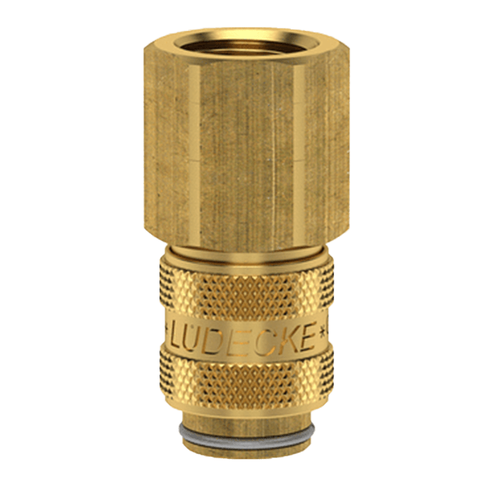 Lüdecke ludecke attacco rapido con valvola dn5 1 8 filettatura femmina