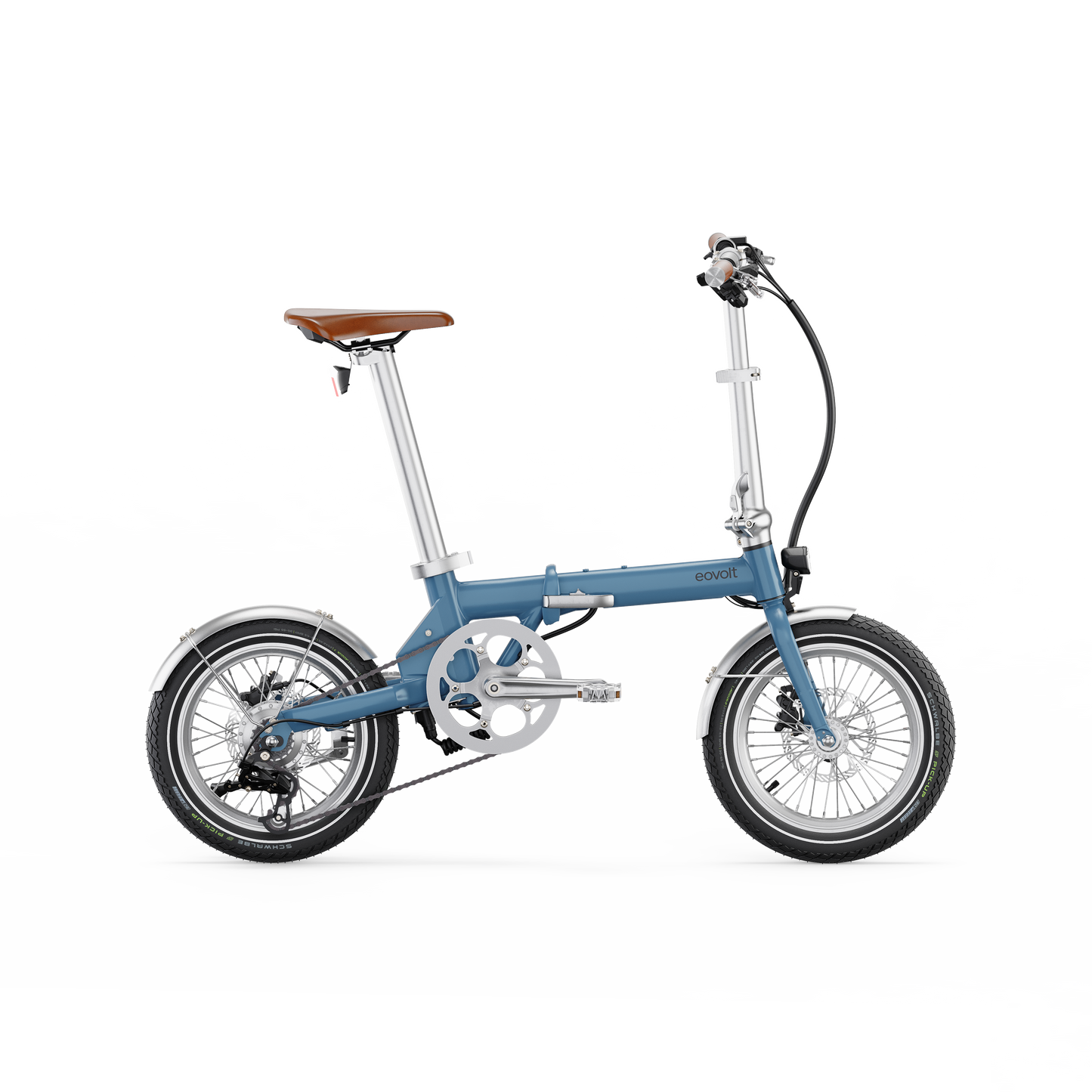 Bici pieghevole elettrica Eovolt Morning 16 Vintage V3 Blue