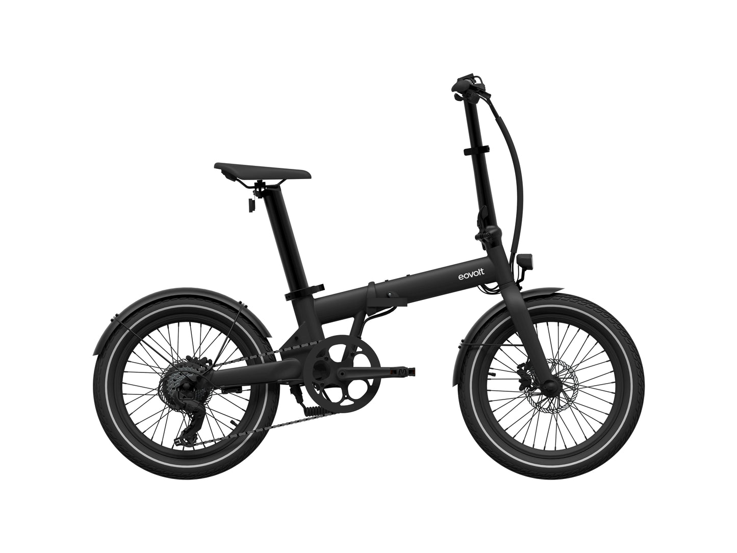 Bici pieghevole elettrica eovolt pomeriggio 20 v2 nero