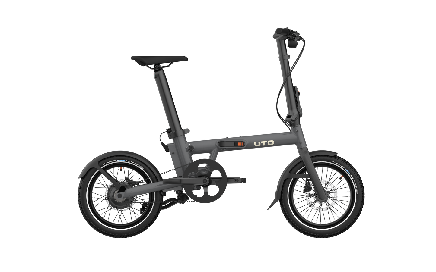 Bicicleta eléctrica plegable uto pro16 v0 gris