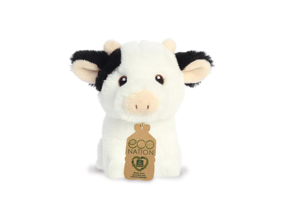 Eco Nation Pluchen Cuddle Mini vaca 13 cm