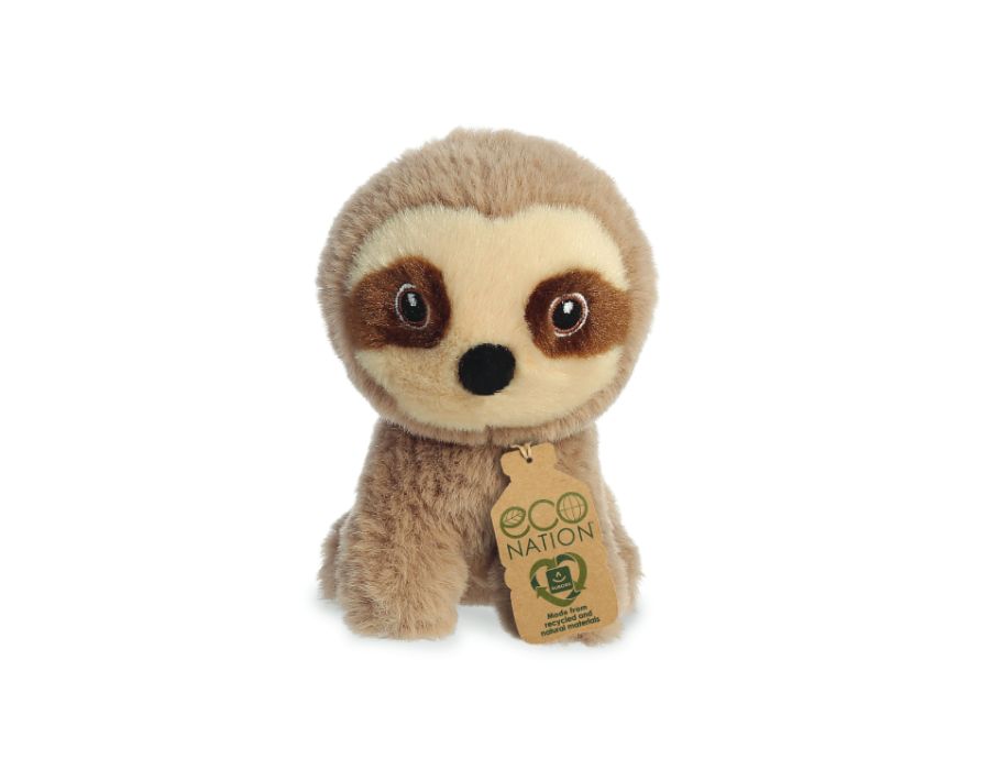 Eco Nation Pluchen Cuddly Cuddly Mini Sloth 13 cm