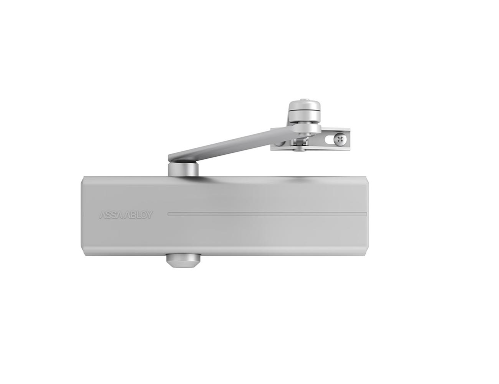 Cierrapuertas de diseño Assa abloy dc140 y 2 3 4 | excluyendo el brazo | color plata ev1. | 180-15°-a000307018