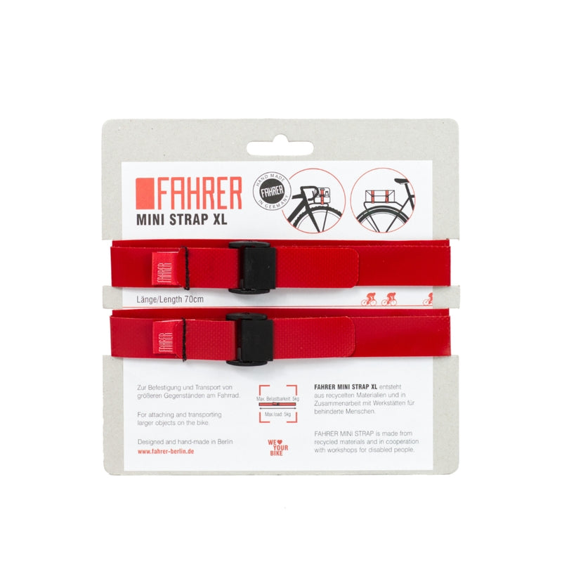 Fahrer Cargo Mini Strap XL 70x2cm Red (2 pezzi)