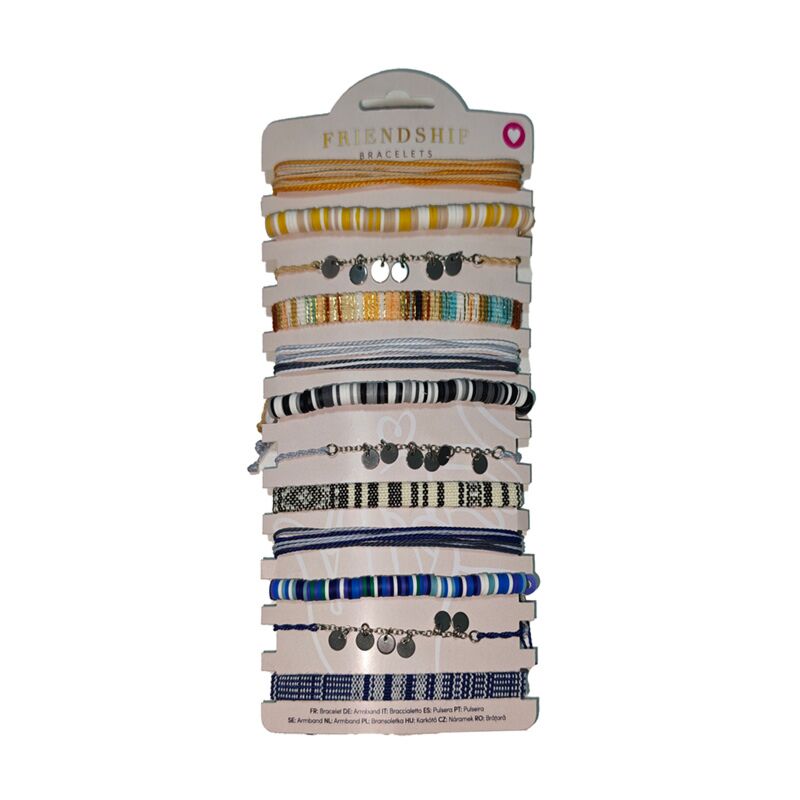 Pulseras de moda - tejidas con dijes
