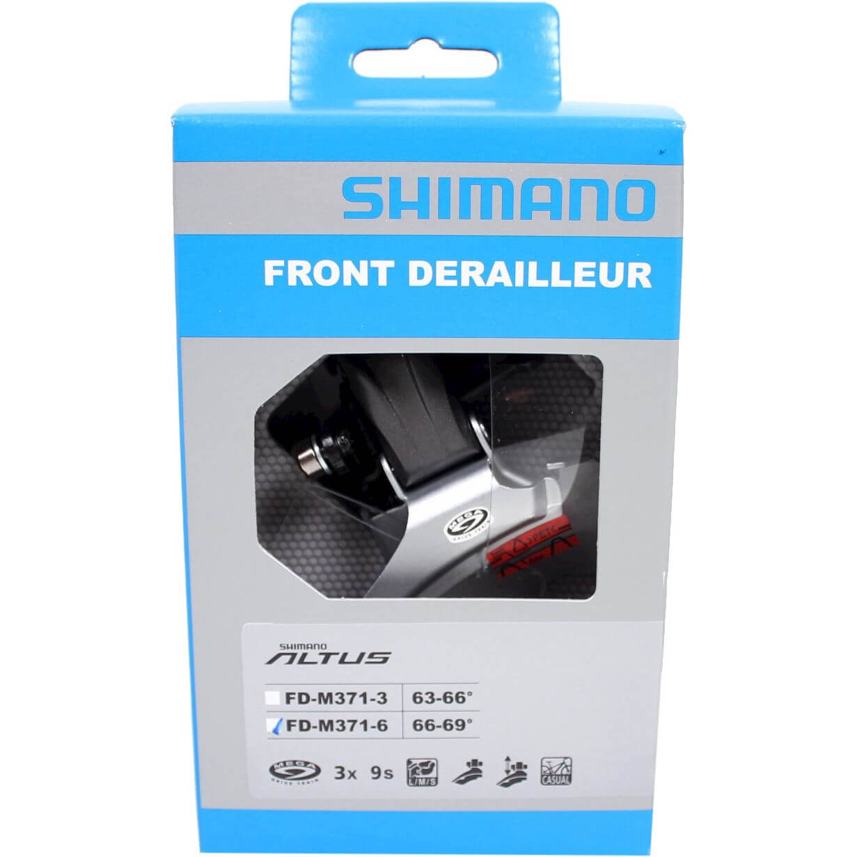 Shimano per deragliatore 28,6 34,9 Dual Altus M371