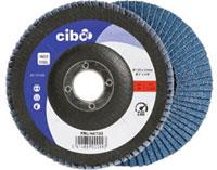 Disco lamellare Cibo 125mm blu 60 conico acciaio | 10 pezzi