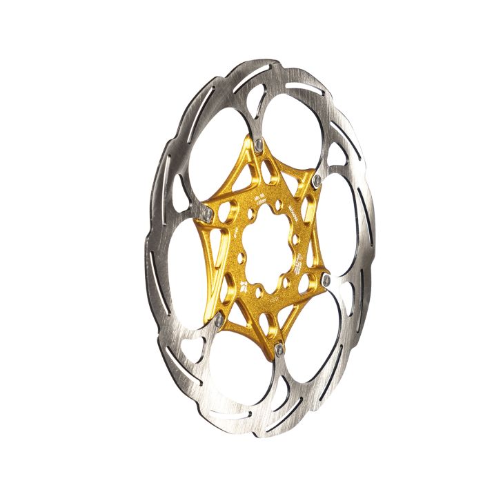 Disco Formula 2 piezas - 6 tornillos - ø180mm - dorado