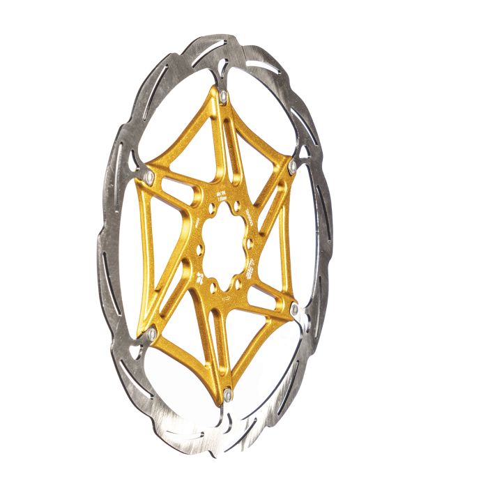 Disco Formula 2 piezas - 6 tornillos - ø203mm - dorado