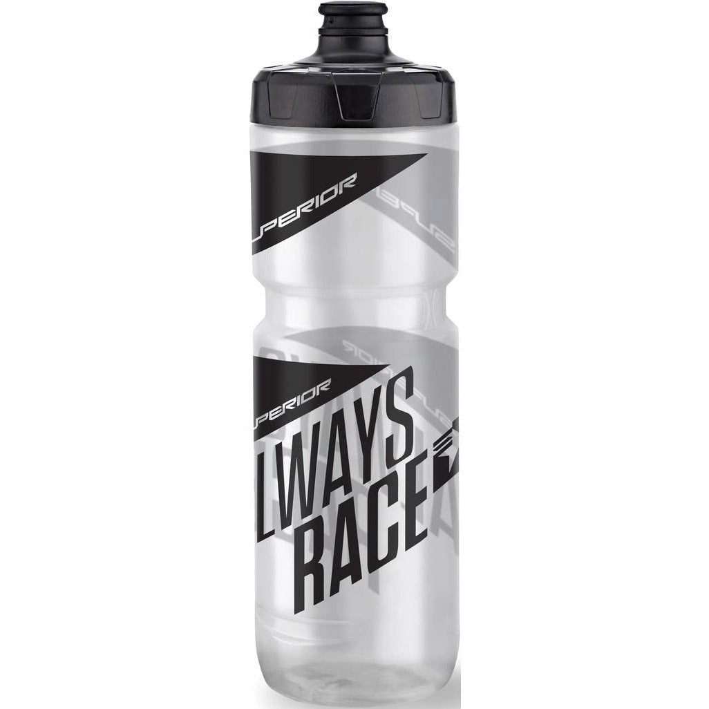Botella de agua superior 750ml negro gris