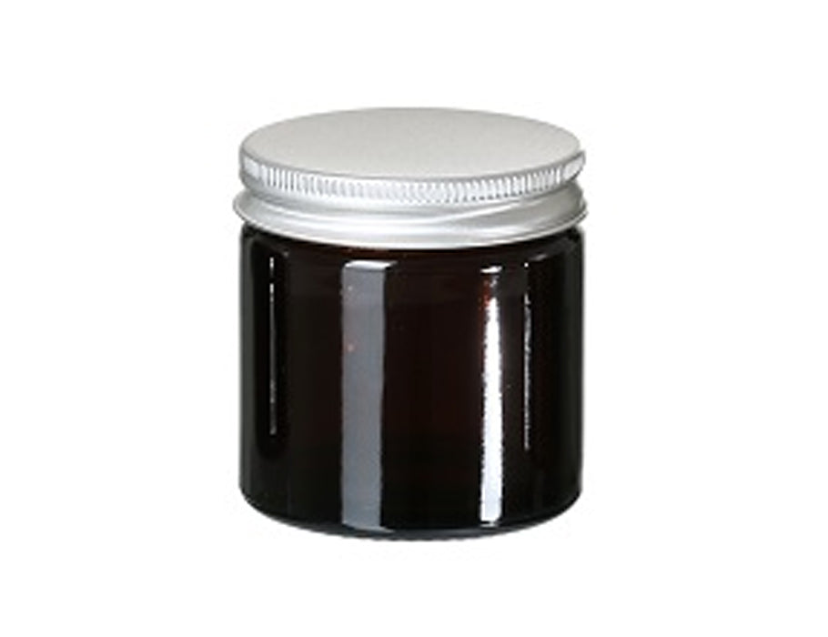 Barattolo di vetro quadrato equo con coperchio vuoto 60 ml