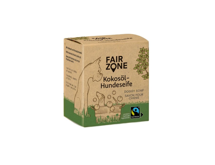 Fairzone para jabón para perros aceite de coco y aceite de comino 160 gr.