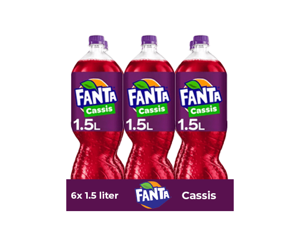 Botella pet fanta cassis (6x 1,5 litros)