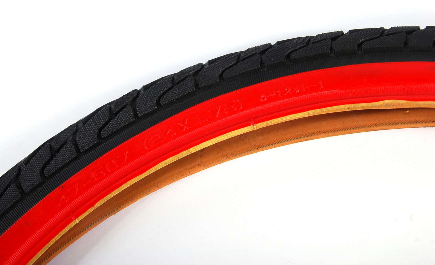Bike per bambini nera rossa pneumatico volare