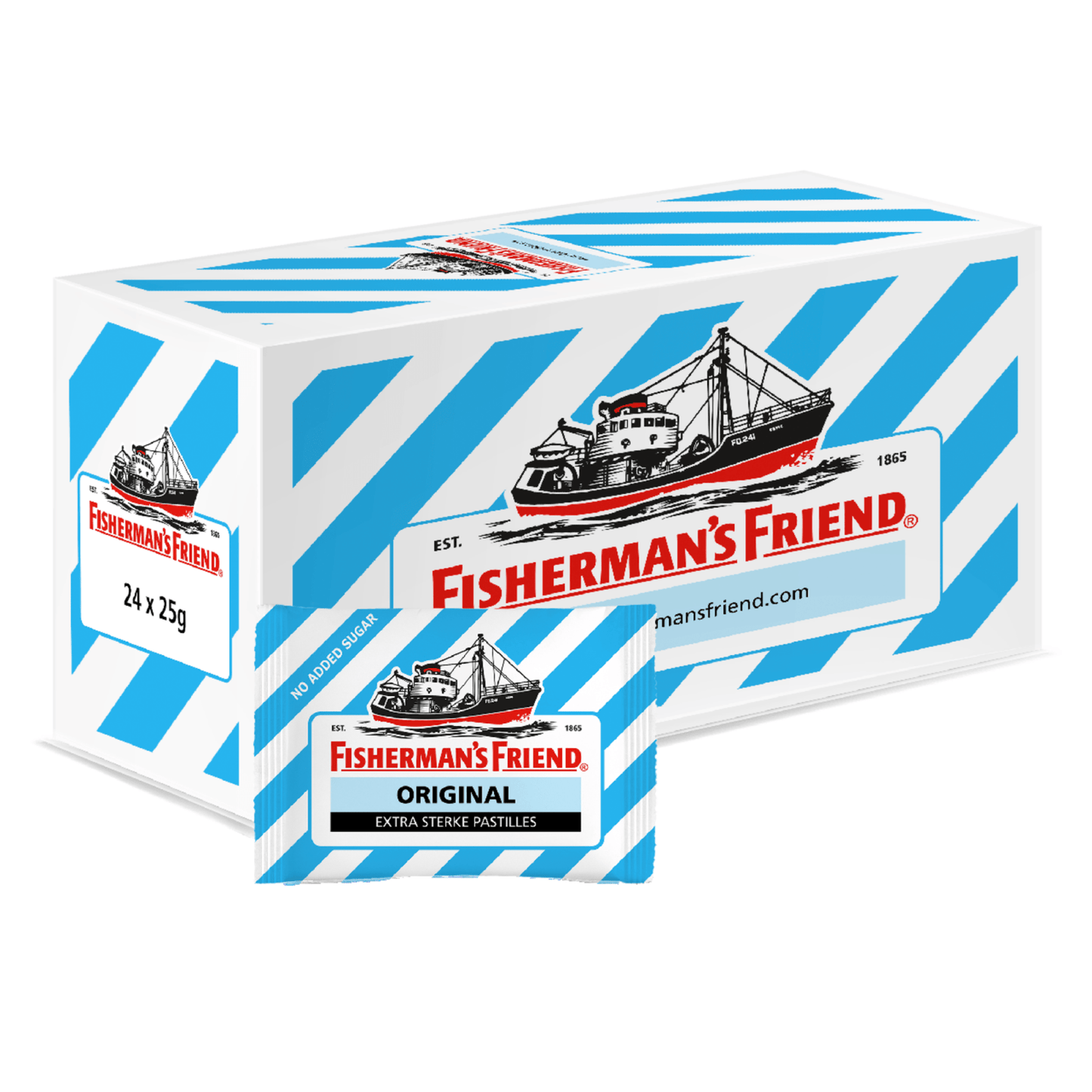 Fisherman's Friends blu extra forte senza zucchero (24x 25gr)