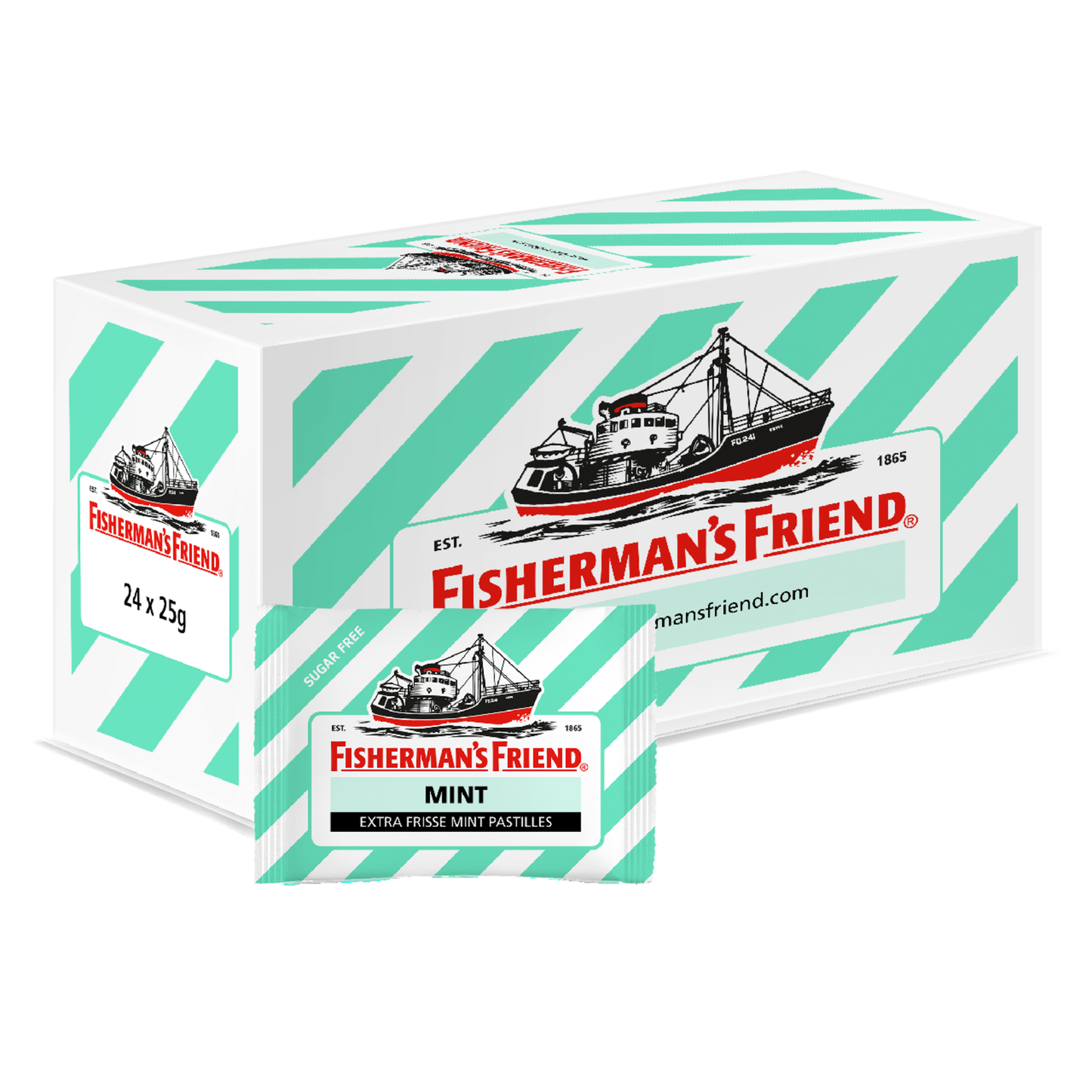 Fisherman's Friends Menta Forte Senza Zucchero Verde (24x 25gr)