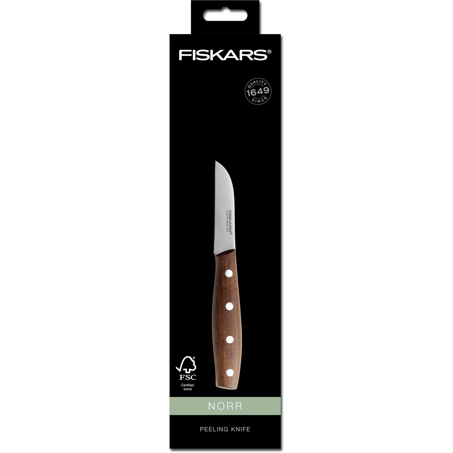 Cuchillo pelador Fiskars Norr 7 cm