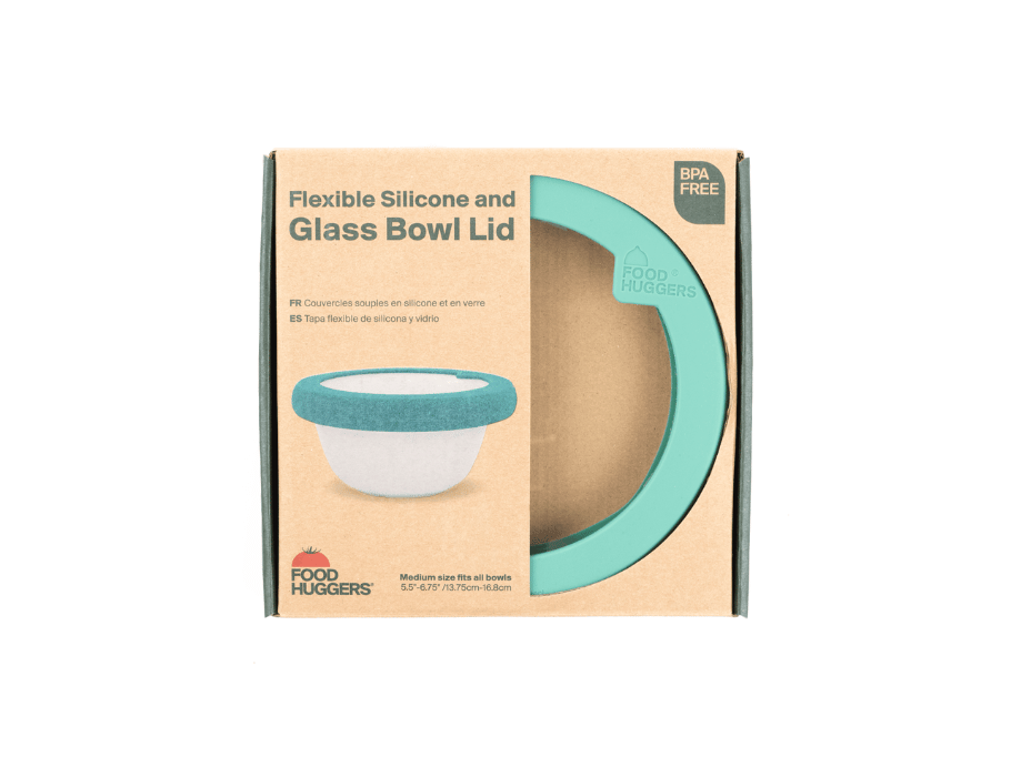 Food Hugger Silicone Lid Green Green Medium