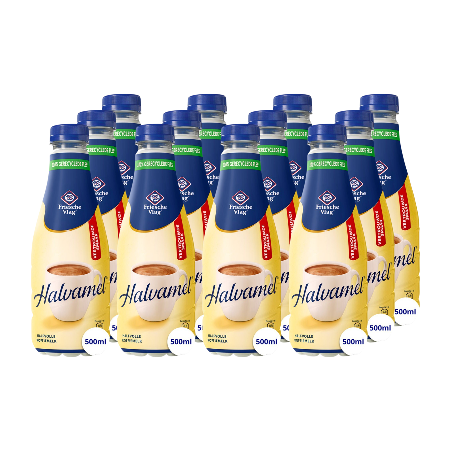 Bottiglia in pet halvamel con bandiera della Frisia (12x 500 ml)