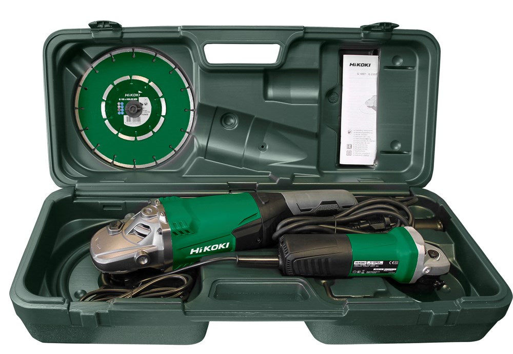 Set smerigliatrice angolare Hikoki g23sw2+g13sr4(s)+dischi diamantati