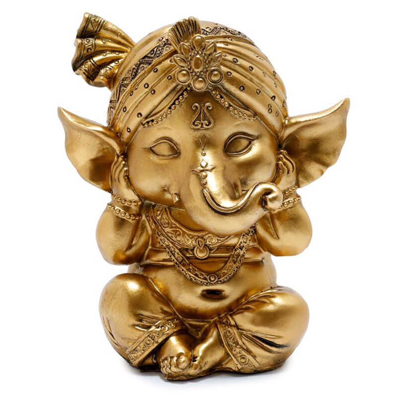 Set 3 Golden Ganesh oye hablar no hablar
