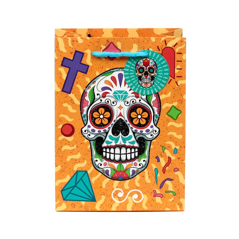 Dia de los Muertos Mexican Di Head - Sacchetto regalo Medium