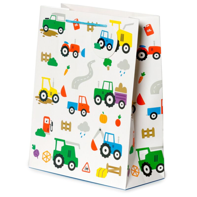 Pequeño tractortjes - bolsa de regalo grande