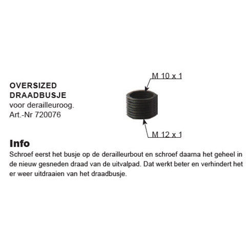 Ojo de alambre para Derailleurogog M10 M12