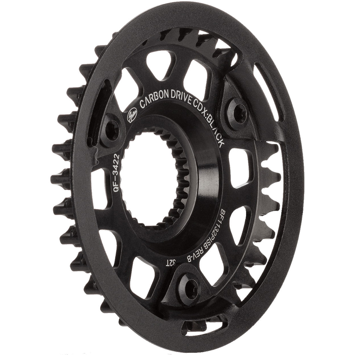 Gates Gear CDX 32T FIN LINE Negro