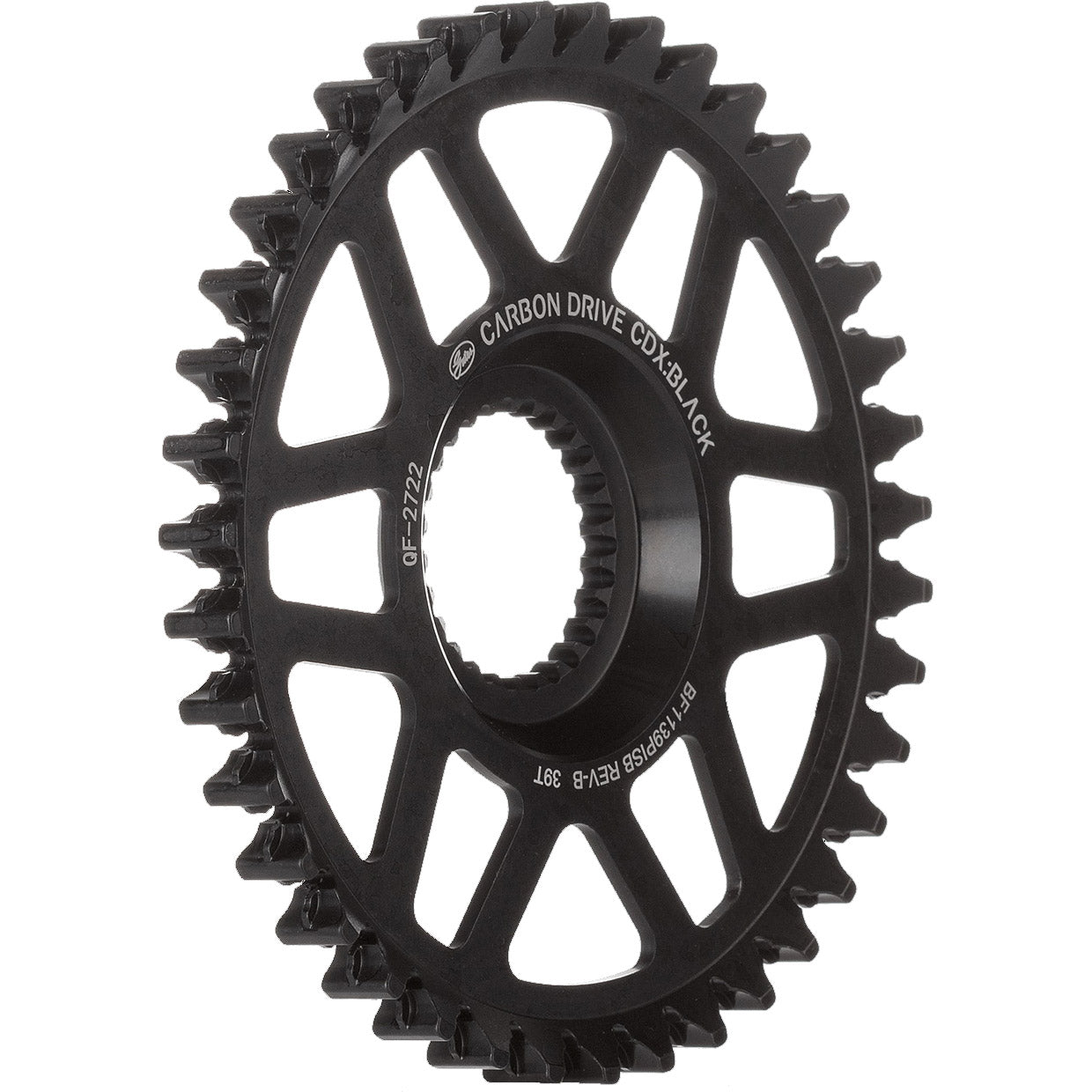 Gates Gear CDX 39T Fin Line Pinion Chromoly Black