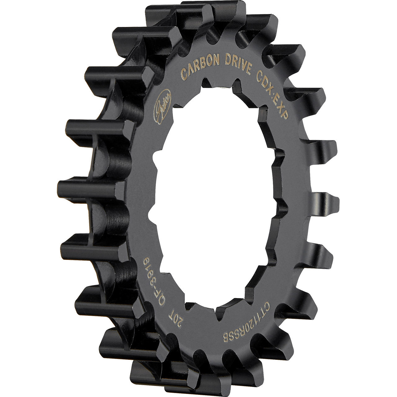 Pignone Gates cdx 20t rohloff scanalato nero