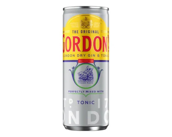 Lata de gin tonic Gordon's (12x 25cl)