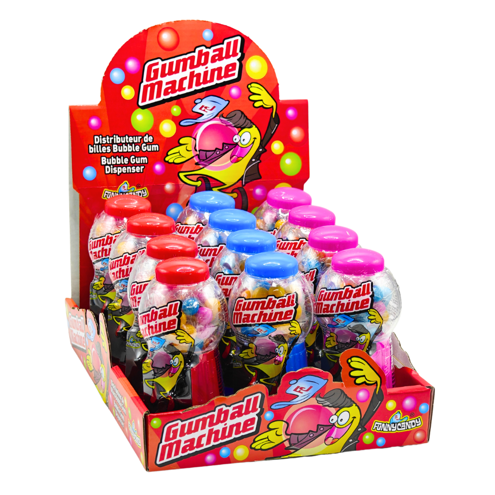 Divertida máquina de chicles de caramelo (12x 40gr)