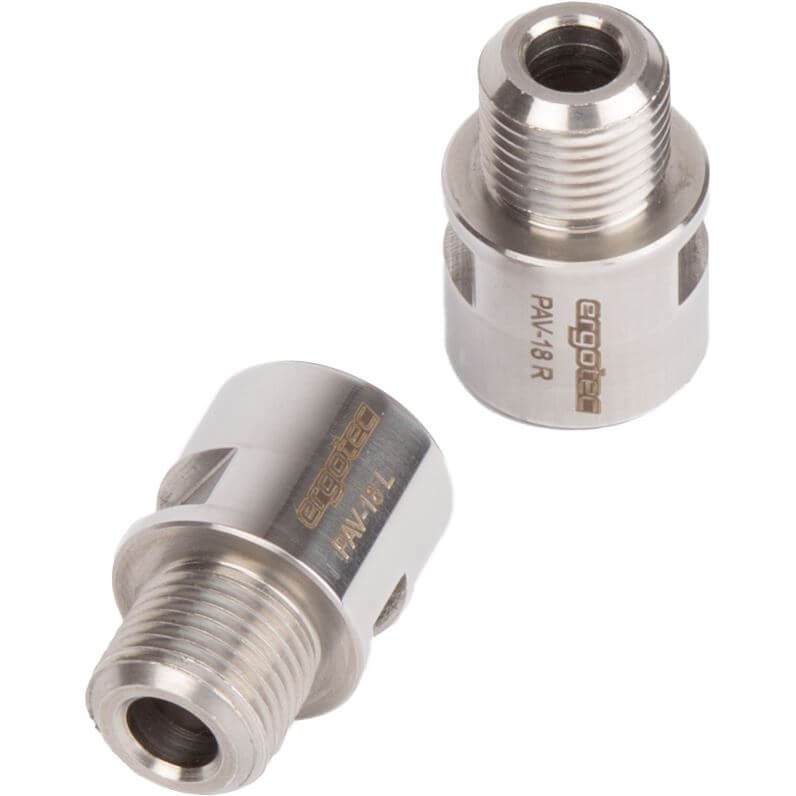 Pedal Asleger 9 16 Ergotec - Acero inoxidable pulido