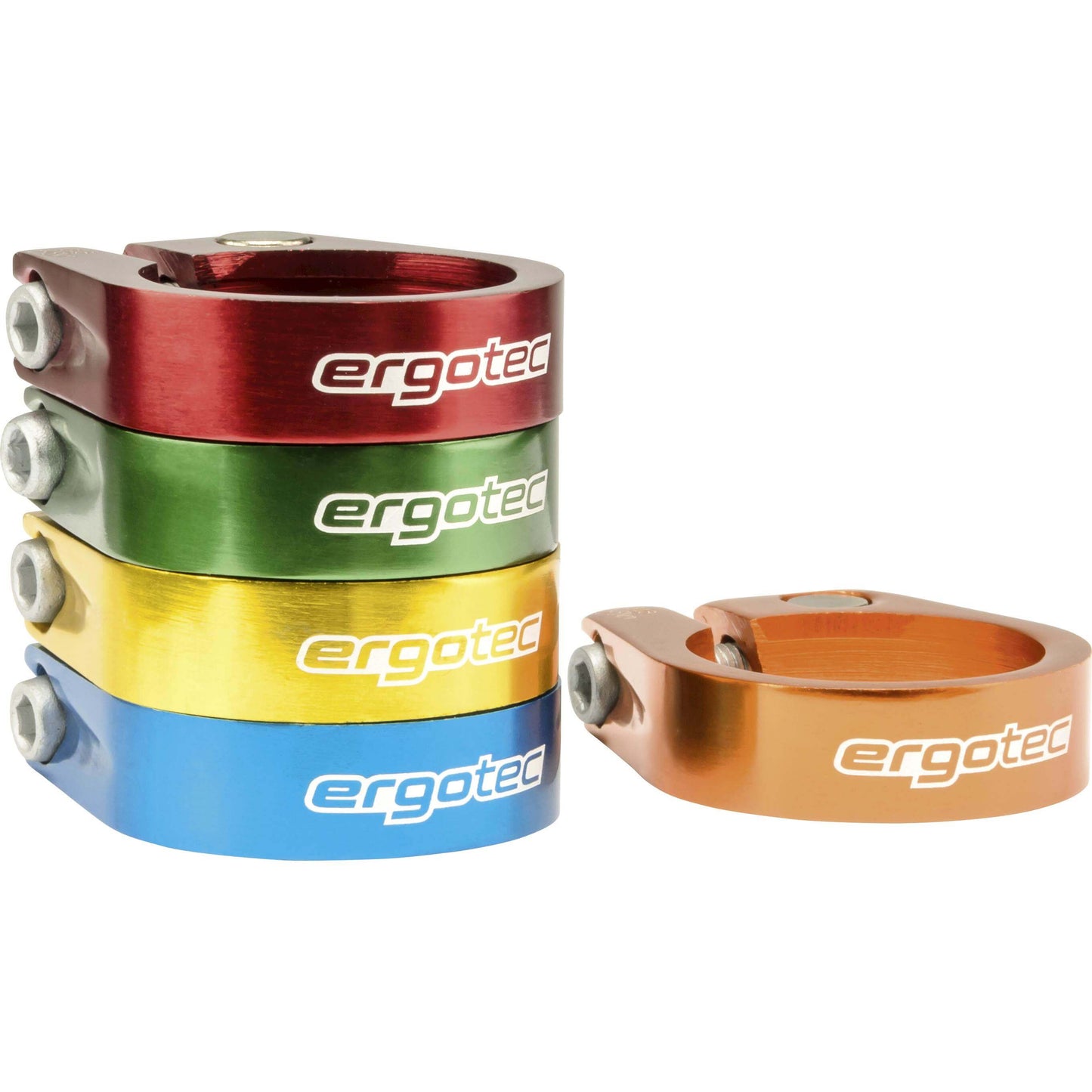 Ergotec Asiento Pen Clamp Sci-105 31.8 Rojo amarillo oxizado