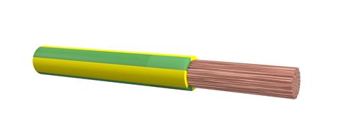 Cavo dinamico per auto 6mm² giallo verde (100m) p.p mtr