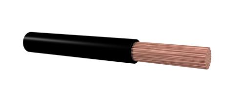 Cable dinámico para coche 10mm² negro (rollo=50m) p.p mtr