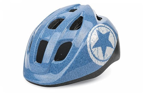 Jeans de casco infantil de PoliSport. Tamaño: S (52 56 cm), Color: Blauww