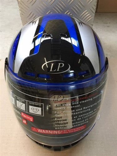LP Integraalhelm M 57-58cm Race Blue Silver