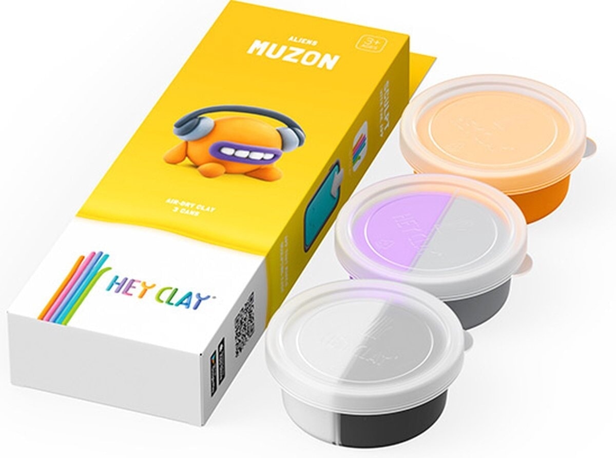 Hey-clay muzon 3 botes de plastilina