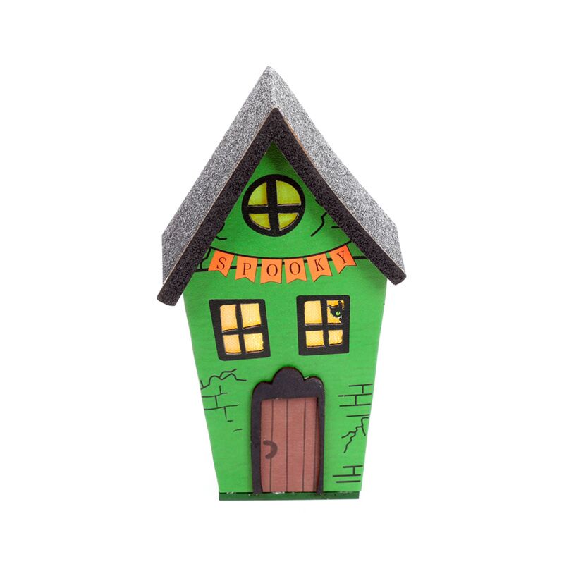 Grande casa inquietante di Halloween a LED