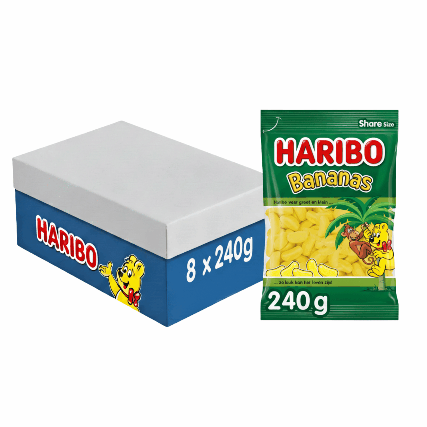 Busta di banane Haribo (8x 240gr)