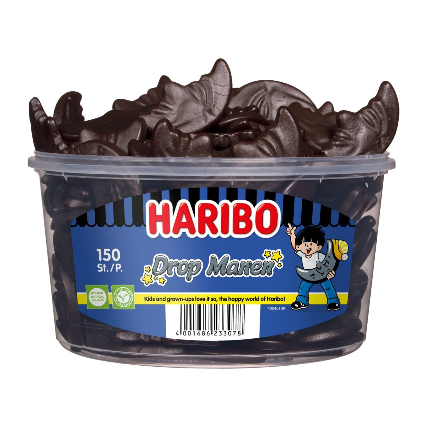 Medias lunas de regaliz Haribo (150 piezas)