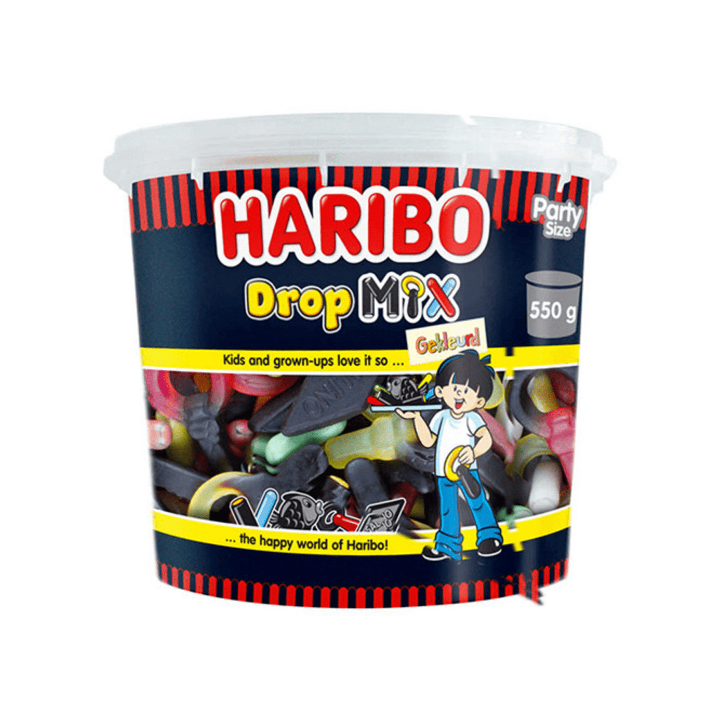 Silo de mezcla de regaliz Haribo (6x 550gr)