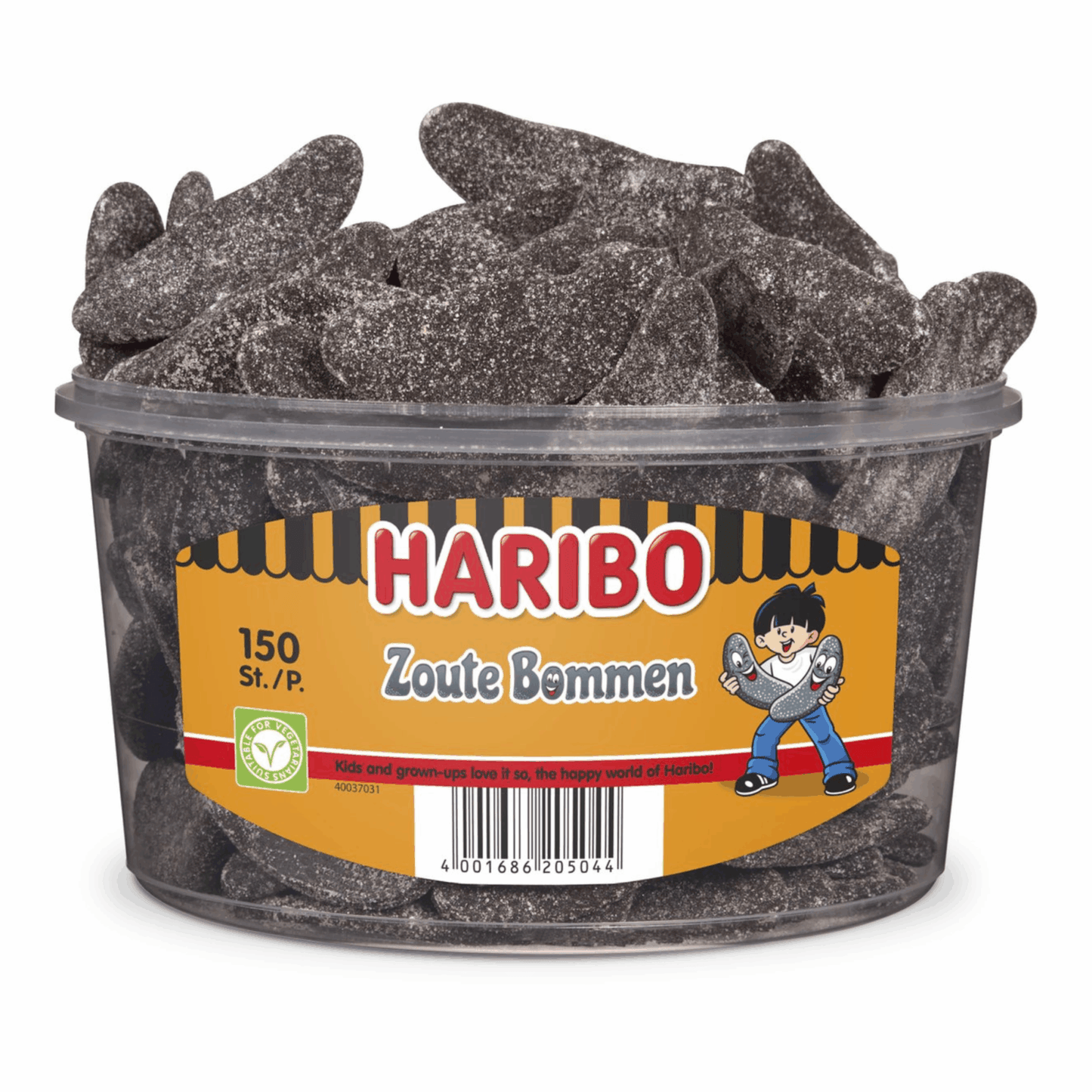 Bombe salate alla liquirizia Haribo (150 pezzi)