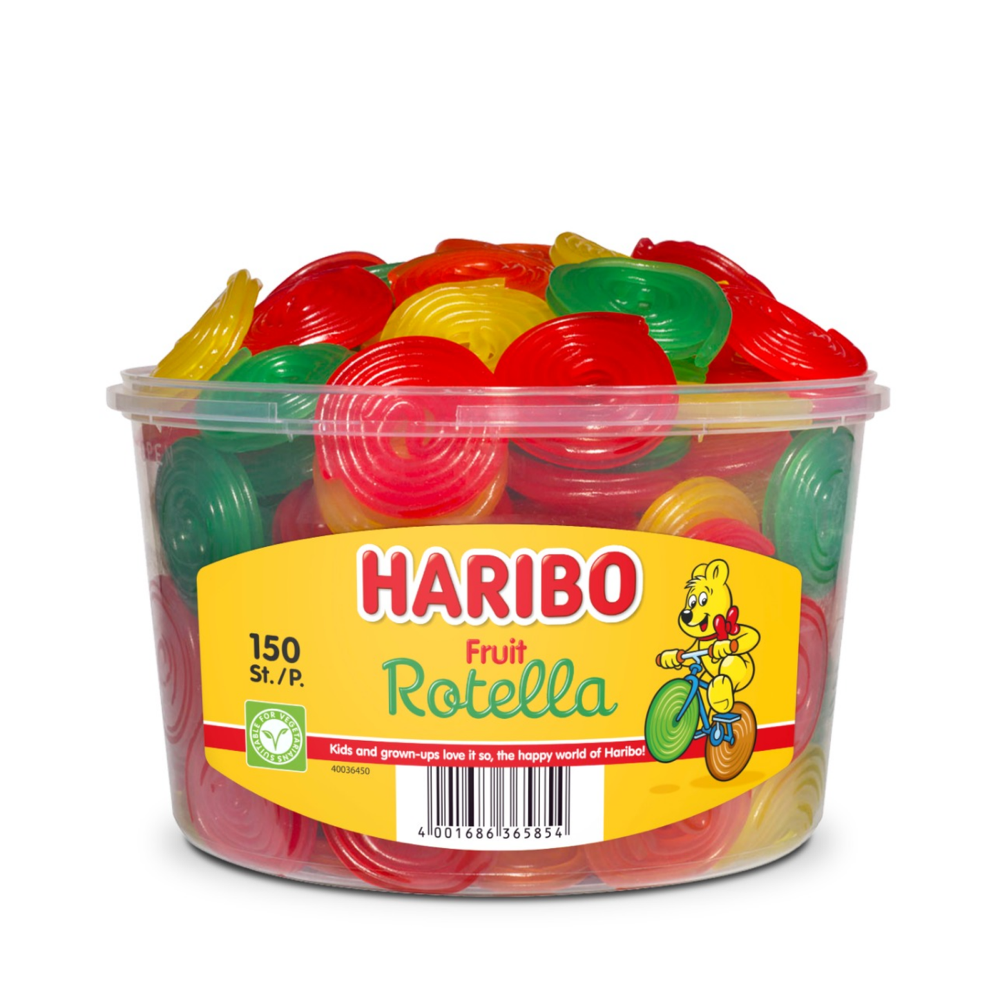 Rotella di frutta Haribo (150 pezzi)
