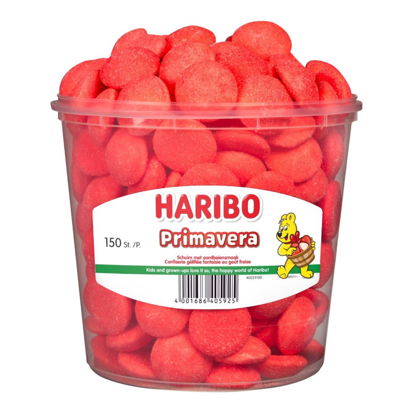 Haribo espuma fresas primavera (150 piezas)