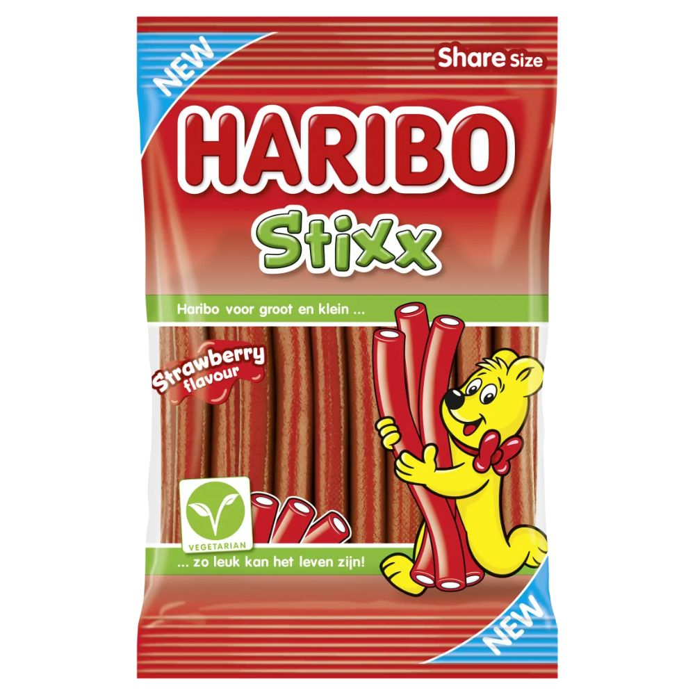 Haribo stixx fragola 160gr. a18